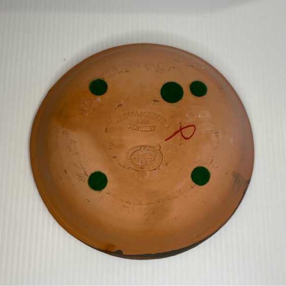 Vtg Colonial Williamsburg Restoration Redware Pottery Set Of 4 Pieces - Picture 7 of 14